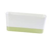 JWQFBC Jardinera con Platillo Integrado, Maceta Rectangular Multifuncional para Cultivar Hortalizas en El Patio, Verde, L