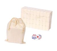 JWQFBC Juego de Colección de Mini Mahjong, Estuche Tradicional Completo, Fichas Portátiles, Material Resistente, Fácil de Usar, Ideal para El Entretenimiento, 22mm Blanco