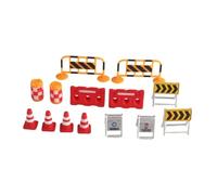 JWQFBC Juego Educativo de 14 Piezas de Señales de Tráfico en Miniatura para Advertencia Vial.