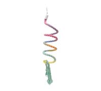 JWQFBC Juguete de Cuerda para Pájaros, Percha, Accesorio para Trepar, Jaula para Loros, Algodón, Metal Flexible, Apto para Loros Y Pájaros, de Fácil, Style C