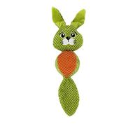 JWQFBC Juguete Interactivo para Perros, Peluche Reforzado con Sonido, con Forma de Animal, Resistente a Las Mordeduras, Suave, Ideal para El Adiestra, Verde