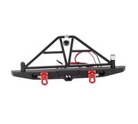 JWQFBC Kit de Accesorios de Barra Protectora Delantera Y Trasera de Metal CNC de Aleación para Coches RC Crawler con Soporte para Rueda de Repuesto, Adecuado, Parte Trasera
