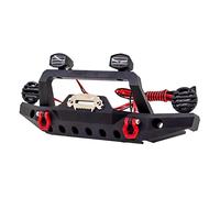 JWQFBC Kit de Accesorios de Barra Protectora Delantera Y Trasera de Metal CNC de Aleación para Coches RC Crawler con Soporte para Rueda de Repuesto, Adecuado, Frente