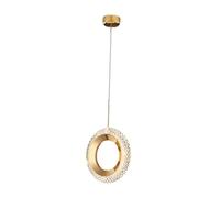 JWQFBC Lámpara de Colgante LED con Cable Ajustable, Iluminación Moderna para Cafetería, Lámpara de Pequeña, Redondo cálido