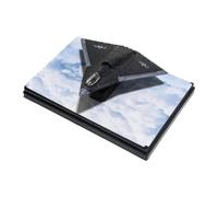 JWQFBC Maqueta del Avión de J-36 Fabricada en Metal, Escala 1:64, Simulación de Un Avión Chino, Recuerdo para Coleccionistas, Negro