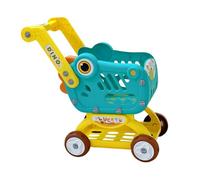 JWQFBC Mini Carrito de Compras, Juguete, Carrito de Supermercado en Miniatura, Fácil de Empujar, Carrito Pequeño Y Divertido para Niños de 3 años en Adelante, Verde con Caja de Color