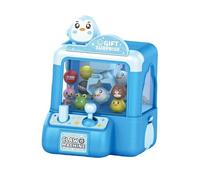 JWQFBC Mini Máquina de Juguetes, Juego Interactivo de Arcade Electrónico, Dispensador de Dulces para Niñas, Juguetes de Peluche, Mecanismo Preciso, So, Pingüino