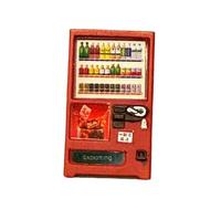 JWQFBC Modelo en Miniatura a Escala 1/64 de Una Máquina Expendedora de Bebidas, Accesorio de Diorama Realista para Escritorio O Mesa, Rojo