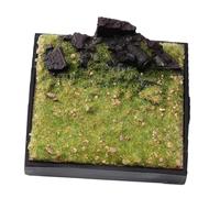 JWQFBC Modelo en Miniatura a Escala 1/64, Microplataforma, Figuras de Resina, Accesorios Fotográficos, Vegetación Simulada en Ruinas, Escena de