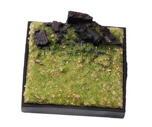 JWQFBC Modelo en Miniatura a Escala 1/64, Microplataforma, Figuras de Resina, Accesorios Fotográficos, Vegetación Simulada en Ruinas, Escena de