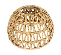 JWQFBC Pantalla de Lámpara Colgante de Cuerda de Papel Tejida, Cubierta de Lámpara Retro, Protector de Bombilla para Dormitorio, Salón de Té, Comedor, Estudi