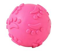 JWQFBC Pelota de Juguete para Perros, Juguete para Masticar para Perros, Pelota con Sonido, Suministros para Mascotas para Masticadores Agresivos, Razas, Rosa Roja