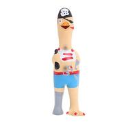 JWQFBC Pollo de Látex Chirriante para Niños, Juguete Masticable Divertido para Perros Y Adultos, Juego Familiar, Pirata