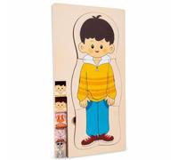 JWQFBC Rompecabezas para Aprendizaje temprano l Cuerpo Humano y más para niños y niñas, Juguete Interactivo - Juego Educativo