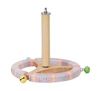 JWQFBC Soporte para Pájaros con Rueda de Ejercicio, Robusto, Juguete Interactivo, Percha para Loros, Vistoso