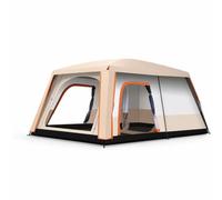 JWQFBC Tienda Campaña r Impermeable Doble Capa, Tipo, Estaciones, con 2 Habitaciones, para, Verde