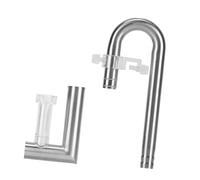 JWQFBC Tubo Aquatic Lily, Removedor de Película de Aceite Ajustable, Portátil, Skimmer de Aceite Resistente con Salida de Agua de Metal Y Conector para Tubo, 12 Salidas para