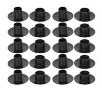 Jwthee 10 Pair Foosball Table Replacement Bushings, Black Football Bearing Rods Table Foosball Machine Bushings Threaded Structure Foosball Table Parts