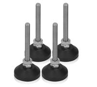 Jwthee 4 PCS Muebles Nivelando pies, M6 Pies de Mesa Ajustables Muebles giratorios Levantador de Muebles Servicio Pesado para gabinetes Tablas de sofá