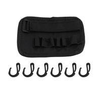 Jwthee 6pcs ganchos para paraguas de playa para poste, correa para el gancho colgante de la playa con ganchos para paraguas de playa accesorios paraguas de la playa para toallas ropa