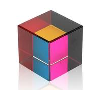 Jwthee Cubo de Mezcla de Colores, Prisma de dispersión de Prisma de Cubo de Color (50mm)