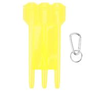 Jwthee Dart Case, Universal Portable Dart Box 3 Sleeve Storaging Dart Carrying Case with Aluminium Alloy Hang Buckle (Yellow)