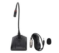 Jwthee Micrófono de Conferencia con Cuello de Cisne de Escritorio, micrófono de Condensador de Cuello de Cisne Micrófonos de Escritorio con Cable Flexibles de 6,35 mm para conferencias