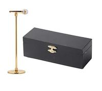 Jwthee Micrófono en Miniatura Ajustable de 8-13 cm, Mini Instrumento Musical, Mini Modelo de réplica para Figuras de acción 1:12, Accesorios para casa de muñecas, Instrumentos Musicales