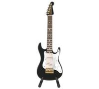 Jwthee Mini Modelo de Guitarra, Guitarra eléctrica en Miniatura de Madera con Soporte, réplica de Guitarra de Escritorio, Adorno de Instrumento Musical para el hogar