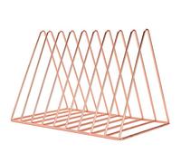 Jwthee Revistero de 9 Ranuras Porta Registros de Libros, Estante de Almacenamiento de Hierro para Escritorio Estantería Organizador de Archivos Triangular Multifunción Clasificador de