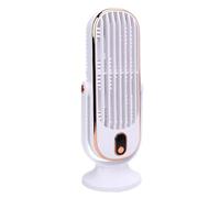 Jwthee Table Tower Fan,Portable Desk Tower Fan Ultra Quiet Oscillating Table Fan 5 Speeds Brushless Motor USB Rechargeable for Home Office Dorm Room (White)
