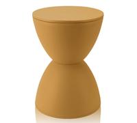 Jwthee Taburete con Forma de Reloj de Arenas, Mesa Auxiliar de plástico para (Cúrcuma)