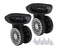 Jwthee Vuelas de Maleta de Equipaje, 360 Reemplazo de Rueda de Equipaje Giratorio A60 para Paquete de Mantenimiento de reparación de Casos de 2, 2.4 x 3.7 Pulgadas