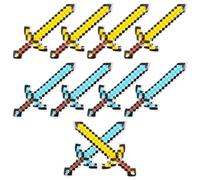 JWTRSVTY 10 PCS Espadas Inflables De Píxeles, Píxeles Espadas De Juguete, Espadas Largas Inflables, Espada Pirata Hinchable Infantil, para Cosplay Fiesta, Pirata Temática Fiesta, Piscina Fiestas