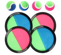 JWTRSVTY 2 PCS Juego De Bolas De Velcro, Captura Bolas Raqueta Set, Juego De Lanzamiento y Captura, Toss Catch Ball Juego de Juguetes, Juego de Pelota para Patio, Jardín, Interior & Exterior