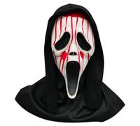 JWTRSVTY Ghostface - Máscara de fantasma de Halloween, máscara de grito fantasma, máscara de cabeza completa, accesorio de disfraz de Hallo-oween