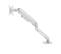 JWVNSKCA Monitor de Escritorio Soporte de Pantalla de computadora con Base de elevación de presión de Aire de un Solo Brazo(White)
