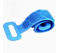 Jwxstore Limpiador de espalda de silicona para ducha, limpiador corporal de silicona, cepillo de cuerpo de baño extralargo de 35 pulgadas, cepillo de espalda de silicona, exfoliante corporal con mango