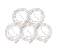 JWYN Paquete de 5 cánulas nasales de oxígeno para adultos, estilo Salter, conector de trompeta