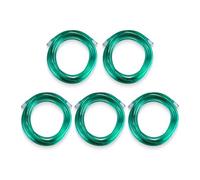 JWYN Paquete de 5 tubos de suministro de oxígeno de 25 pies, diseño resistente a las torceduras de 3 canales, estilo Salter, color verde