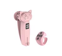 Jx-05Pro Dispositivo portátil para hacer clic en la pantalla del smartphone/tablet/pasador de páginas con control remoto compatible (rosa): JX-05Pro