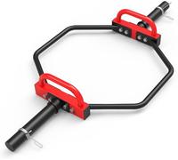 JX FITNESS Barra de trampa olímpica de 2 pulgadas, barra hexagonal de sentadillas de peso muerto, barras de levantamiento de pesas de 48.5 pulgadas para sentadillas, flexiones, ejercicios de hombro