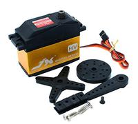 JX Servo PDI-HV2060MG 60KG Servo de Gasolina Digital Super Torque 180/360 Grados Servo Digital de Brazo (180 Grados)