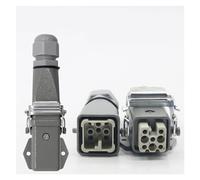 JXARGJZJ 1 Uds. Conector Resistente 8(7 + 1) núcleo HA-008-3 Enchufe de aviación Horizontal prensado en frío Flujo de Canal Caliente Impermeable