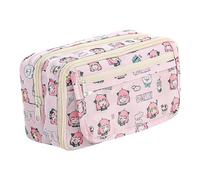 JXBBAAC Estuche de Lápices Spy Family, Estuche Multifuncional, Bolsa de Cosméticos, Papelería de Gran Capacidad Porta lápices Útiles Escolares Spy Family Papelería de Regalo