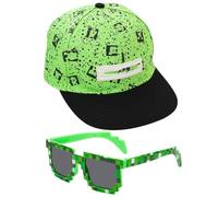 JXBBAAC Gorra de Béisbol para Niños, 2PCS Conjunto de Gorra de Béisbol y Gafas de Sol Sombrero de Sol Gorra de Beisbol Bordada Sombrero Transpirable Ajustable Anime Deportes Gorra para Vacaciones