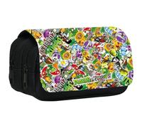 JXBBAAC Plants vs. Zombies Estuche de Lápices Anime Bolsa de Lápices, Estuche para Lápices Grande Capacidad, 3D Cremalleras Papelería Caja Lápices para Hombre Mujer Material Escuela