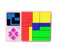 JXD Laberinto Electrónico de Rompecabezas Consola de Juego Bloques Ejercicio del Pensamiento Lógico Interactivo Entre Padres e Hijos Juguete Educativo Regalos para Niños/Adolescentes/Niñas (Rosa)