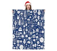 JXDXHCW Manta con estampado abstracto de garabatos, mantas mullidas y ligeras para sofá cama, 100 x 125 cm