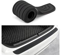 JXDYY Coche Tiras Protectoras Parachoques Trasero para VW Golf Sportsvan 2022 2023 2024 2025 2026, Goma Pegatina de Umbral Maletero Antiarañazos Proteger Accesorios,Black-90cm*7cm